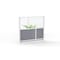 Luxor Expanse Modular Wall Room Divider System - Silver Frame - 53" x 48" Starter Wall MW-5348-FCG - alternate 1